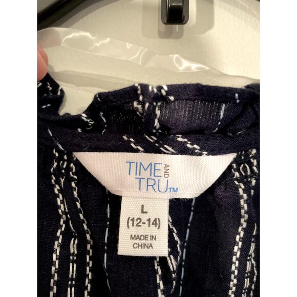 NWT Time and Tru Embroidered Tanktop Blouse - Size L - Picture 2 of 5